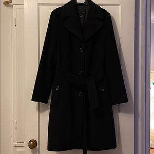 Long black trench coat Size L